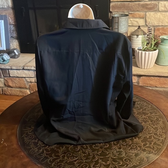 Black Button Down-Polyester - Picture 2 of 2